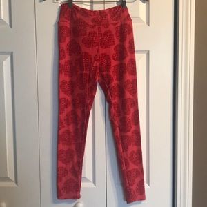 LulaRoe Heart One Size Leggings